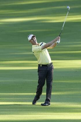 27.02.2016. Perth, Australia. ISPS HANDA Perth International Golf. Anthony Summers (AUS) hits an approach shot on the first hole on day 3. xDavidxWoodleyx  ActionPlus11711510