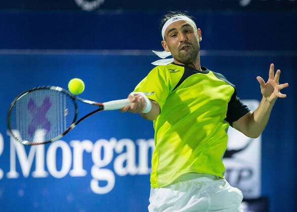 Marcos Baghdatis (CYP) Tennis - Dubai Duty Free Tennis Championships - ATP Tennis Herren - - Dubai - - United Arab Emirates - 27 February 2016. Â