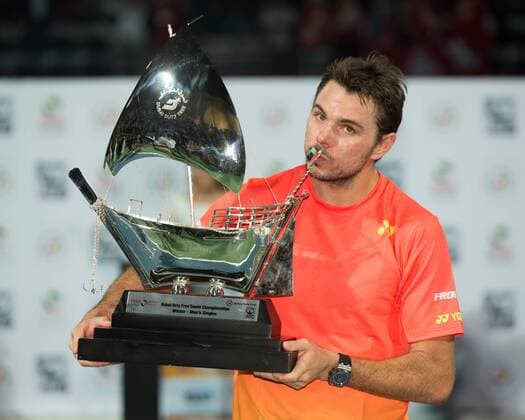 Themen der Woche - Sport Bilder des Tages - SPORT Stan Stanislas Wawrinka (SUI) Tennis - Dubai Duty Free Tennis Championships - ATP Tennis Herren - - Dubai - - United Arab Emirates - 27 February 2016. Â