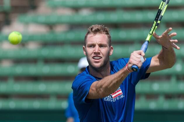 February 29, 2016: Jack Sock of the USA at a practise session ahead of the BNP Paribas Davis Cup World Group first round tie between Australia and USA at Kooyong tennis club in Melbourne, Australia. Tennis 2016: Davis Cup Practise - ZUMAc04_