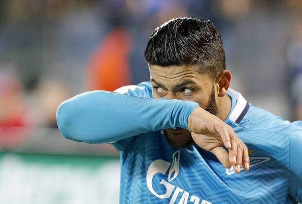 February 28, 2016. - Russia, Saint Petersburg. - Russian Football Cup 2015 2016. 1 4 finals. FC Zenit Saint Petersburg vs FC Kuban Krasnodar, 1:0. In picture: FC Zenit player Hulk (7). PhotoagencyxInterpress 