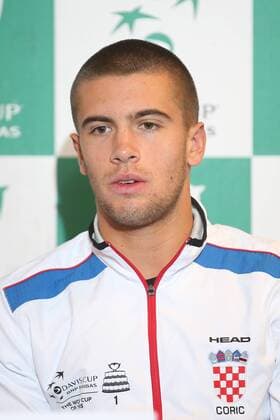 Croatian Borna Coric pictured during a press conference PK Pressekonferenz of the Croatian team on the Davis Cup first round World Group meeting between Belgium and Croatia, Tuesday 01 March 2016, in Liege. The first round will be played from 04 to 06 March 2016 in Liege. BRUNOxFAHY  x04802709x