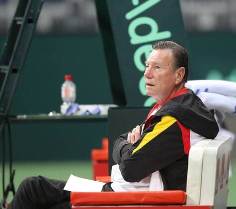 Training Davis Cup team germany, deutschland Niki Pillic