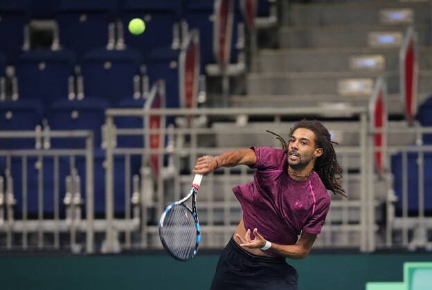 Training Davis Cup team germany, deutschland Dustin Brown (GER)