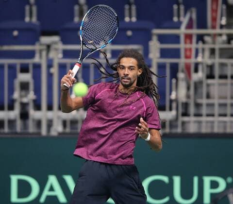 Training Davis Cup team germany, deutschland Dustin Brown (GER)