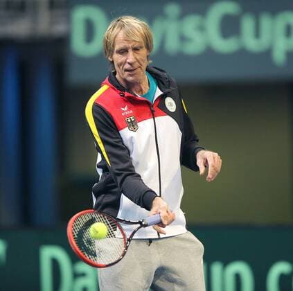 Training Davis Cup team germany, deutschland Carlo Thraenhardt, Fitness und Mentaltrainer des Davis Cup Teams Deutschland