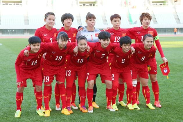 Vietonam team group Mannschaftsbild Totale line-up (VIE), MARCH 2, 2016 - Football Soccer : AFC Women s Olympic Football Tournament Rio 2016 Asian Qualifier Final Round match between Australia - Vietnam at Yanmar Stadium Nagai, Osaka, Japan. Noxthirdxpartyxsales  (umqa033890)
