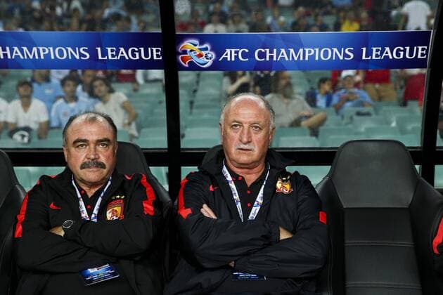 SYDNEY, AUSTRALIA - MARCH 02: (CHINA OUT) Luiz Felipe Scolari, head coach of Guangzhou Evergrande, looks on during the AFC Champions League Group H match between Sydney FC and Guangzhou Evergrande at Allianz Stadium on March 2, 2016 in Sydney, Australia.  CFP40480505966 