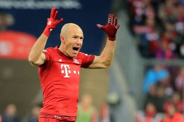 02.03.2016, 1.BL, FC Bayern vs Mainz 05, Allianz Arena München, Fussball, im Bild: Arjen Robben (FCB)