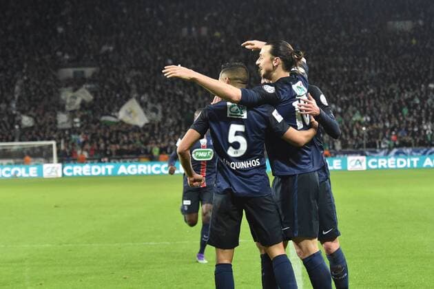 Fußball, Coupe de France, AS St. Etienne - Paris St. Germain Marquinhos (psg) - Fussball Frankreich, Coupe de France, AS Saint Etienne vs. Paris Saint Germain PSG - 02 03 2016 FredericChambert Panoramic 