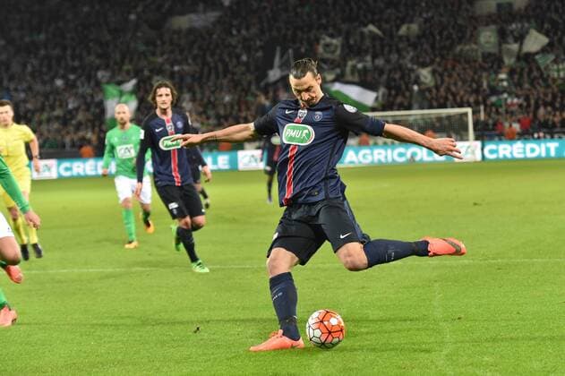 Fußball, Coupe de France, AS St. Etienne - Paris St. Germain Zlatan Ibrahimovic (psg) - Fussball Frankreich, Coupe de France, AS Saint Etienne vs. Paris Saint Germain PSG - 02 03 2016 FredericChambert Panoramic 