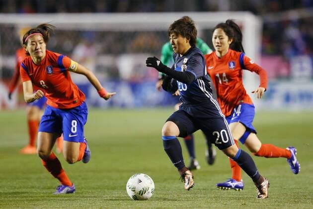 Kumi Yokoyama (JPN), MARCH 2, 2016 - Football Soccer : AFC Women s Olympic Football Tournament Rio 2016 Asian Qualifier Final Round match between Japan 1-1 South Korea at Kincho Stadium, Osaka, Japan, Noxthirdxpartyxsales  (umqa034001)