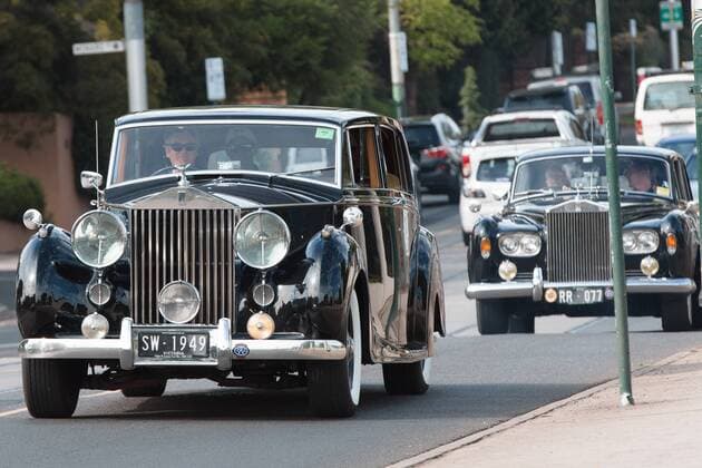 March 3, 2016: The USA team arriving in vintage Rolls Royce cars at the official draw of the BNP Paribas Davis Cup World Group first round tie between Australia and USA at Kooyong tennis club in Melbourne, Australia. Tennis 2016: Davis Cup AUS v USA Draw - ZUMAc04_