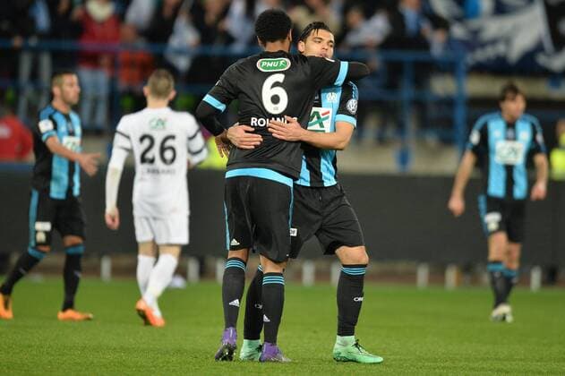 KARIM REKIK (om) - Fussball Frankreich, Coupe de France, US Granvillaise vs. Olympique Marseille - 03 03 2016 AnthonyBIBARD FEP Panoramic 