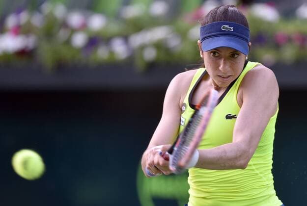 Us tennis player Christina Mchale in action against her compatriot Nicole Gibbs during the fourth journey of the Monterrey Tennis Open in Mexico, 03 March 2016. MONTERREY TENNIS OPEN !ACHTUNG: NUR REDAKTIONELLE NUTZUNG!  MEX308 20160304-635926531549467488