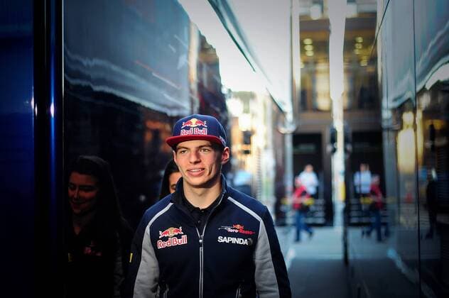 March 3, 2016 - Barcelona, Spain - From Nederland driver, Max Verstappen, from Toro Rosso Formula One team, go to his hospitality center during the 3th day of Formula One tests days in Barcelona, 3th of March , 2016. 3th day of Formula One tests days in Barcelona  - ZUMAn230