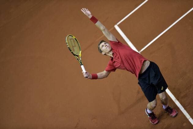Kimmer Coppejans (BEL) TENNIS : Belgique vs Croatie - Coupe Davis - Liege - 04 03 2016 PhotoNews Panoramic 