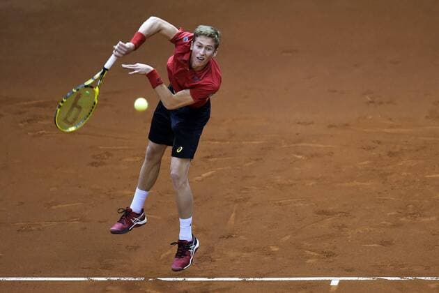 Kimmer Coppejans (BL) TENNIS : Belgique vs Croatie - Coupe Davis - Liege - 04 03 2016 PhotoNews Panoramic 
