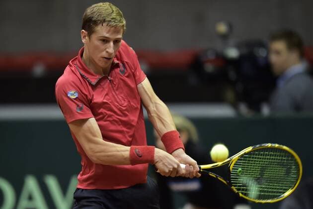 Kimmer Coppejans (BEL) TENNIS : Belgique vs Croatie - Coupe Davis - Liege - 04 03 2016 PhotoNews Panoramic 