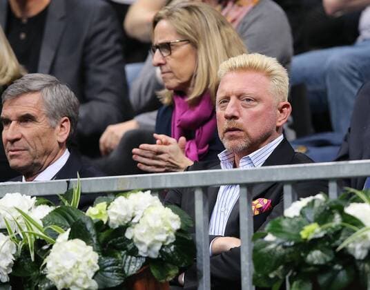 Boris Becker freut sich über den Sieg von Philipp Kohlschreiber