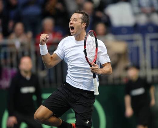 Themen der Woche SPORT Bilder des Tages - Sport Philipp Kohlschreiber nach dem Sieg, jubelnd