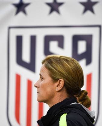 March 3, 2016 - Tampa, Florida, U.S. - March 3, 2016 : Jill Ellis, head coach for Team USA, looking on during the matchup between Germany and France in the She Believes Cup at Raymond James Stadium in Tampa, Florida. Douglas DeFelice ESW CSM Professional Soccer 2016: She Believes Cup MAR 03 - ZUMAcs17