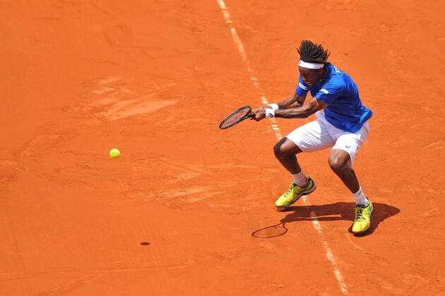 Tennis, Davis Cup, Frankreich - Kanada Gael Monfils (Fra) TENNIS : Coupe Davis France vs Canada 2016 - 04 03 2016 TennisMagazine Panoramic 