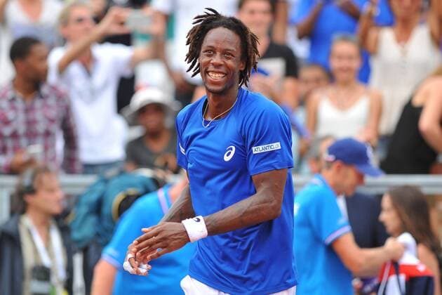 Gael Monfils (Fra) TENNIS : Coupe Davis France vs Canada 2016 - 04 03 2016 TennisMagazine Panoramic 