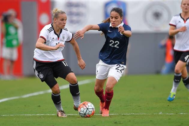 March 3, 2016 - Tampa, Florida, USA - Germany midfielder Isabel Kerschowski (17) during a She Believes Cup game against France at Raymond James Stadium on March 3, 2016 in Tampa, Florida. Germany won 1-0. Germany vs France - ZUMAm63_