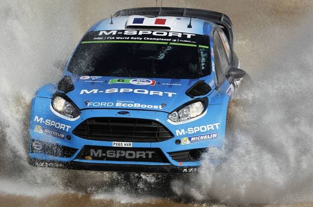 French Eric Camilli in action with his Ford Fiesta RS WRC Motorsport Rallye WM during the El Chocolate stage of Rally of Mexico, in Leon, Mexico, 04 March 2016. Rally of México !ACHTUNG: NUR REDAKTIONELLE NUTZUNG!  MEX01 20160304-635927237061188684