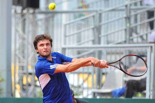 Gilles Simon (Fra) TENNIS : Coupe Davis France vs Canada 2016 - 04 03 2016 TennisMagazine Panoramic 