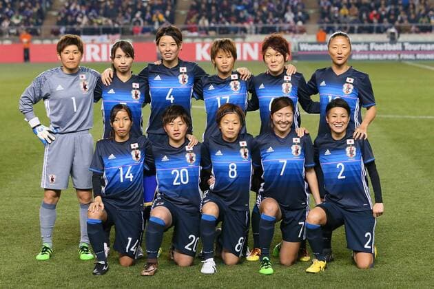 Japan team group Mannschaftsbild Totale line-up (JPN), MARCH 4, 2016 - Football Soccer : AFC Women s Olympic Football Tournament Rio 2016 Asian Qualifier Final Round match between Japan - China at Kincho Stadium, Osaka, Japan, Noxthirdxpartyxsales  (umqa034055)