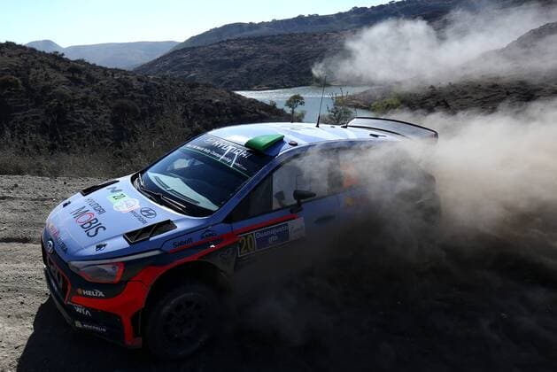 New Zealand Hayden Paddon drives his Hyundai N i20 WRC Motorsport Rallye WM during the first day of competition of the 13th Rally World Championship WM Weltmeisterschaft in Leon, Mexico, 04 March 2016. The event will run until next 06 March. 13TH RALLY WORLD CHAMPIONSHIP IN MEXICO !ACHTUNG: NUR REDAKTIONELLE NUTZUNG!  MX05 20160305-635927466612957817