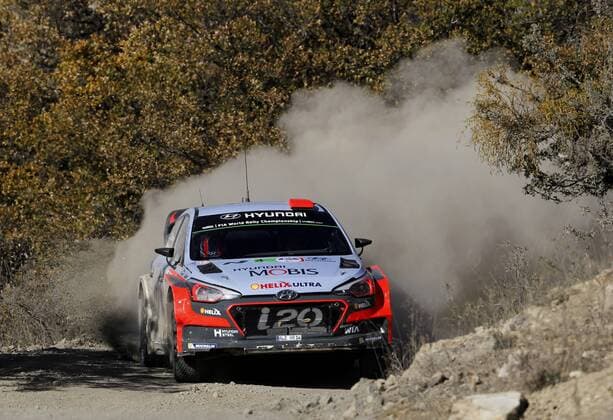Spanish Daniel Sordo drives his Hyundai N i20 WRC Motorsport Rallye WM during the first day of competition of the 13th Rally World Championship WM Weltmeisterschaft in Leon, Mexico, 04 March 2016. The event will run until next 06 March. 13TH RALLY WORLD CHAMPIONSHIP IN MEXICO !ACHTUNG: NUR REDAKTIONELLE NUTZUNG!  MX05 20160305-635927467307781817