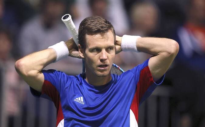 Tennis, Davis Cup, Alexander Zverev - Tomas Tomas Berdych Photo : Tomas Tomas Berdych ( CZE ) Tennis Daviscup am Fr. 04.03.2016 Deutschland - Tschechien