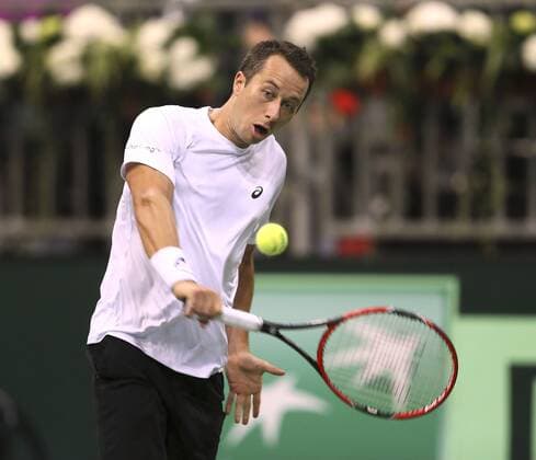 Foto : Philipp Kohlschreiber ( GER ) defeats Rosol (CZE) in 5 sets Tennis Daviscup am Fr. 04.03.2016 Deutschland - Tschechien