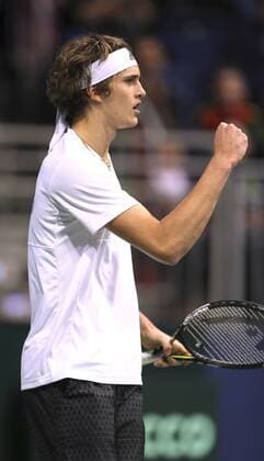Tennis, Davis Cup, Alexander Zverev - Tomas Tomas Berdych Foto : Micha Zverev ( GER ) Tennis Daviscup am Fr. 04.03.2016 Deutschland - Tschechien