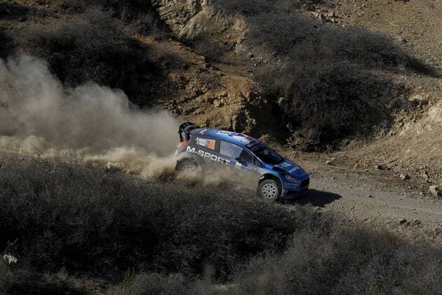 Norwegian driver Mads Ostberg in his Ford Fiesta RS WRC Motorsport Rallye WM during the second day of competition of the 13th Rally World Championship WM Weltmeisterschaft in Leon, Mexico, 05 March 2016. The event will run until next 06 March. 13TH RALLY WORLD CHAMPIONSHIP IN MEXICO !ACHTUNG: NUR REDAKTIONELLE NUTZUNG!  20160305-635928042113855326