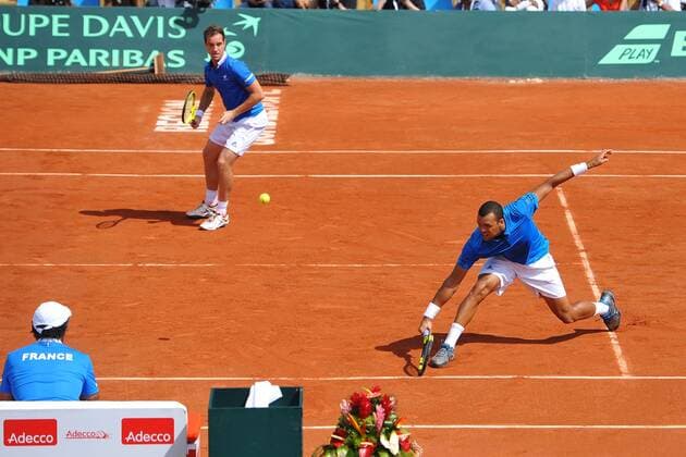 Double Richard Gasquet et Jo Wilfried Tsonga (Fra) TENNIS : Davis Cup, Daviscup, Frankreich vs Kanada 2016 - 05 03 2016 TennisMagazine 