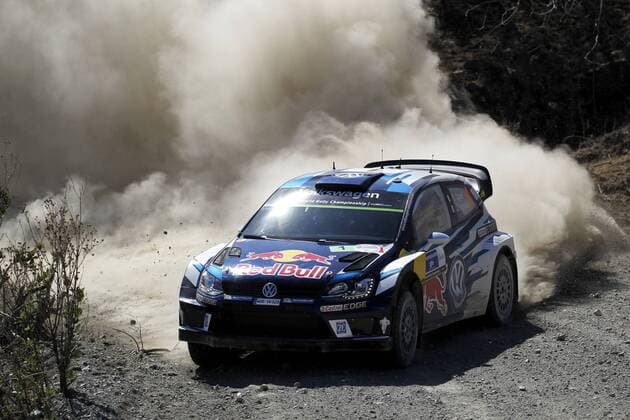 French Sebastien Ogier drives his VW Polo R WRC Motorsport Rallye WM during the second day of competition of the 13th Rally World Championship WM Weltmeisterschaft in Leon, Mexico, 05 March 2016. The event will run until next 06 March. 13TH RALLY WORLD CHAMPIONSHIP IN MEXICO !ACHTUNG: NUR REDAKTIONELLE NUTZUNG!  20160306-635928244509678900