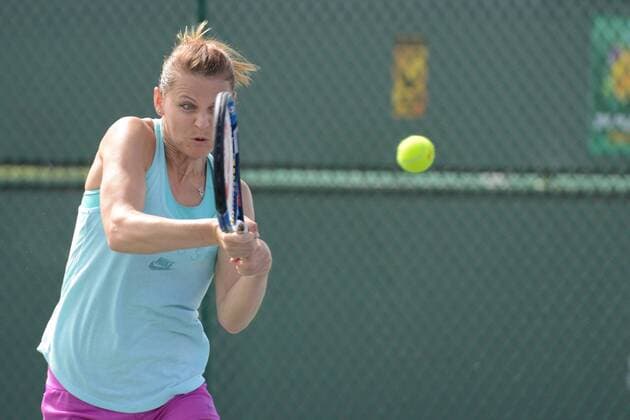 March 5, 2016 - Indian Wells, California, United States - LUCIE SAFAROVA practices at the Indian Wells Tennis Garden on Saturday March 5 2015. Tennis 2016 - BNP Paribas Open - Practice Sessions - ZUMAl132