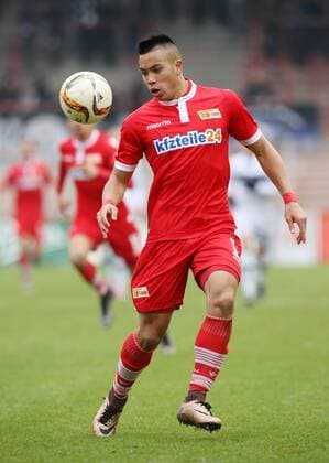 Bobby Wood Einzelbild Freisteller Aktion Fußball Fussball zweite 2.Bundesliga Herren DFL Saison 2015 2016 05.03.2016 1.FC Union Berlin FCU vs. FSV Frankfurt