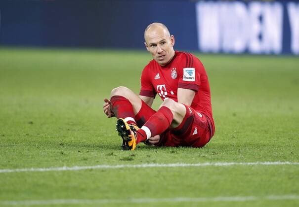 ROBBEN Arjen Team FC Bayern Muenchen DFL Fussball Bundesliga Saison 2015-2016 Spiel Borussia Dortmund - FC Bayern Muenchen 0 : 0 am 05. Maerz 2016 in Dortmund 