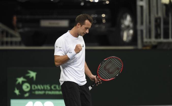 Tennis, Davis Cup, Deutschland - Tschechien, Kohlschreiber - Berdych Philipp Kohlschreiber ,Deutschland