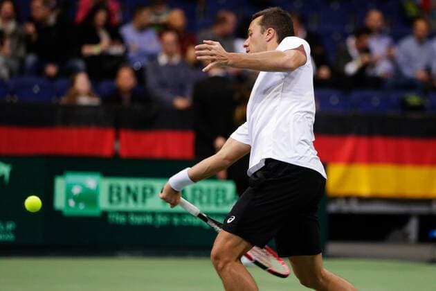 GER.,Tennis, Federations Cup, Deutschland vs Tschechien 06.03.2016, TUI Arena, Hannover, GER, Federations Cup, Deutschland vs Tschechien im Bild Philipp Kohlschreiber (Team Deutschland) nphxrauch