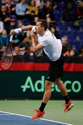 GER.,Tennis, Federations Cup, Deutschland vs Tschechien 06.03.2016, TUI Arena, Hannover, GER, Federations Cup, Deutschland vs Tschechien im Bild Philipp Kohlschreiber (Team Deutschland) nphxrauch
