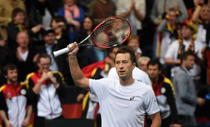 Tennis, Davis Cup, Deutschland - Tschechien, Kohlschreiber - Berdych Philipp Kohlschreiber ,Deutschland