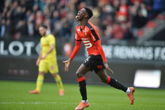 Ousmane DEMBELE (ren) - Jubel FOOTBALL : Rennes vs Nantes - Ligue 1 - 06 03 2016 AnthonyBIBARD FEP 