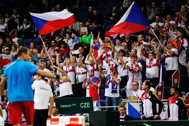 Tennis, Davis Cup, Deutschland verliert gegen Tschechien GER.,Tennis, Federations Cup, Deutschland vs Tschechien 06.03.2016, TUI Arena, Hannover, GER, Federations Cup, Deutschland vs Tschechien im Bild Lukas Rosol (Team Tschechien) nphxrauch
