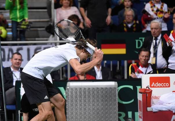 Tennis, Davis Cup, Deutschland verliert gegen Tschechien Alexander Zverev ,Deutschland
